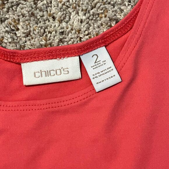 Chico’s Pink Micofiber Tank Top Large - Picture 4 of 5